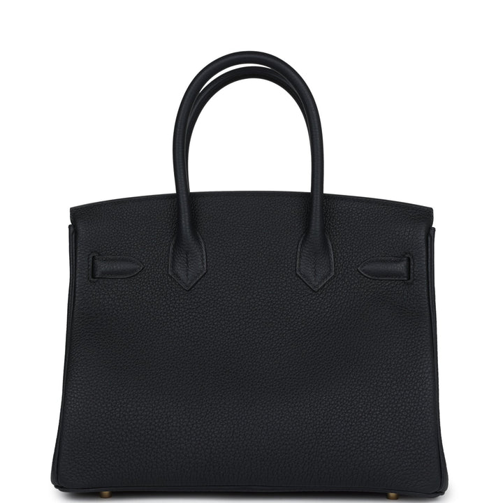 Hermes Birkin 30 Black Togo Gold Hardware