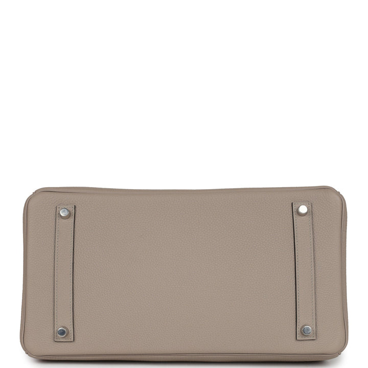 Hermes Birkin 35 Gris Tourterelle Togo Palladium Hardware