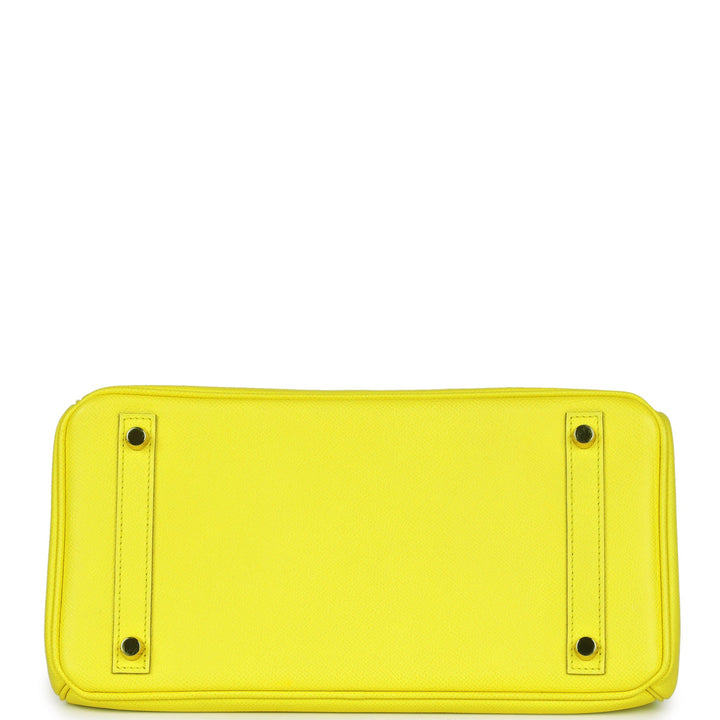 Hermes Birkin 30 Lime Epsom Gold Hardware