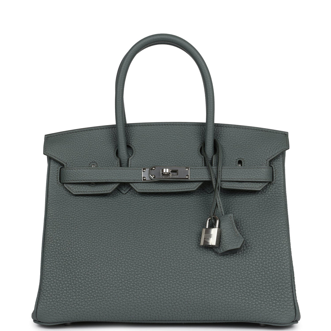 Hermes Birkin 30 Vert Amande Togo Palladium Hardware