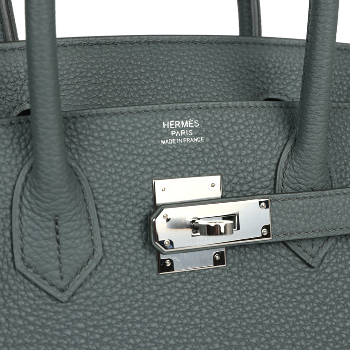 Hermes Birkin 30 Vert Amande Togo Palladium Hardware