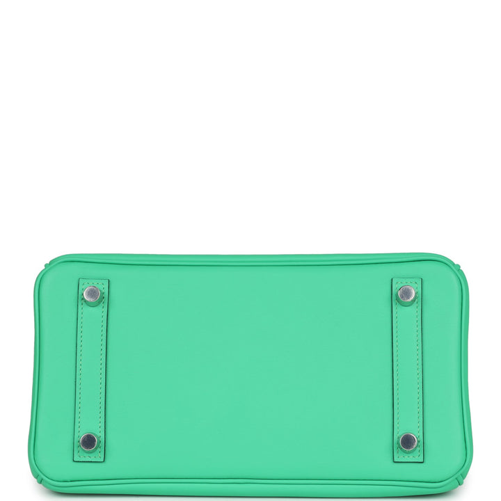 Hermes Birkin 25 Vert Comics Swift Palladium Hardware