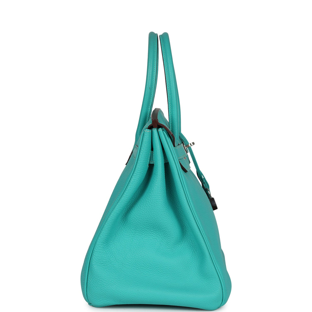 Hermes Birkin 35 Lagon Togo Palladium Hardware