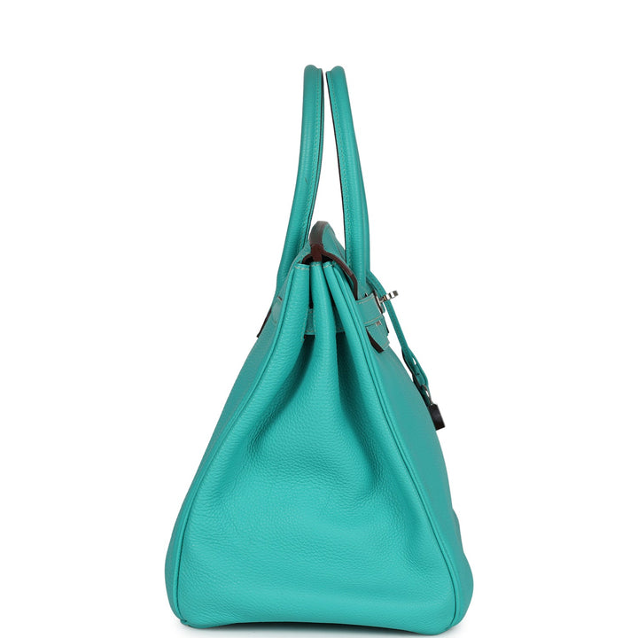 Hermes Birkin 35 Lagon Togo Palladium Hardware