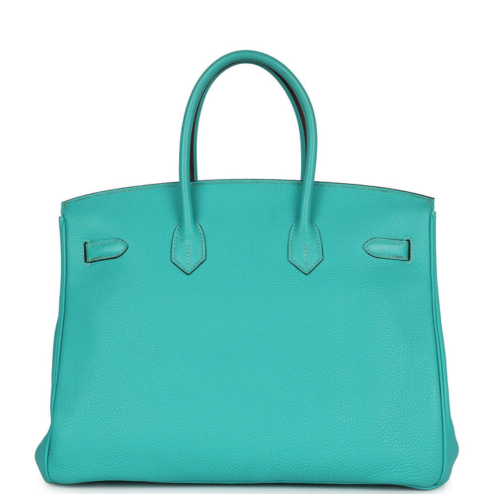 Hermes Birkin 35 Lagon Togo Palladium Hardware