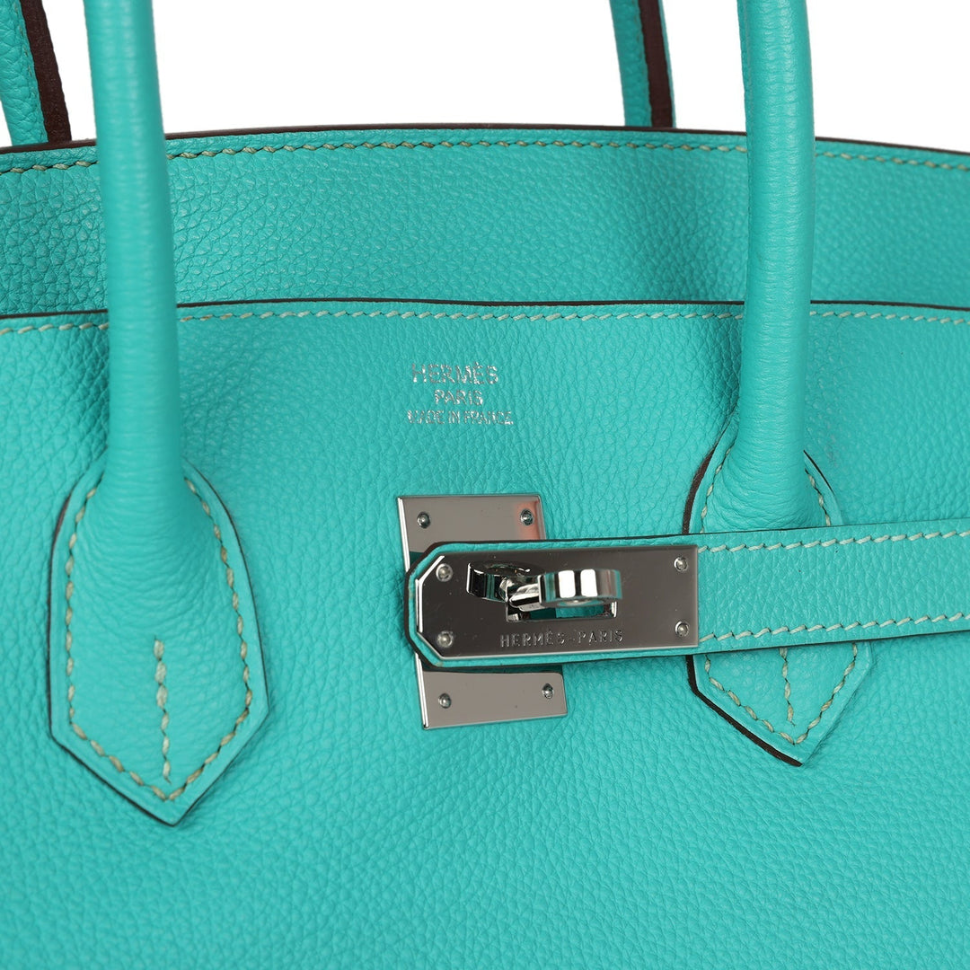 Hermes Birkin 35 Lagon Togo Palladium Hardware