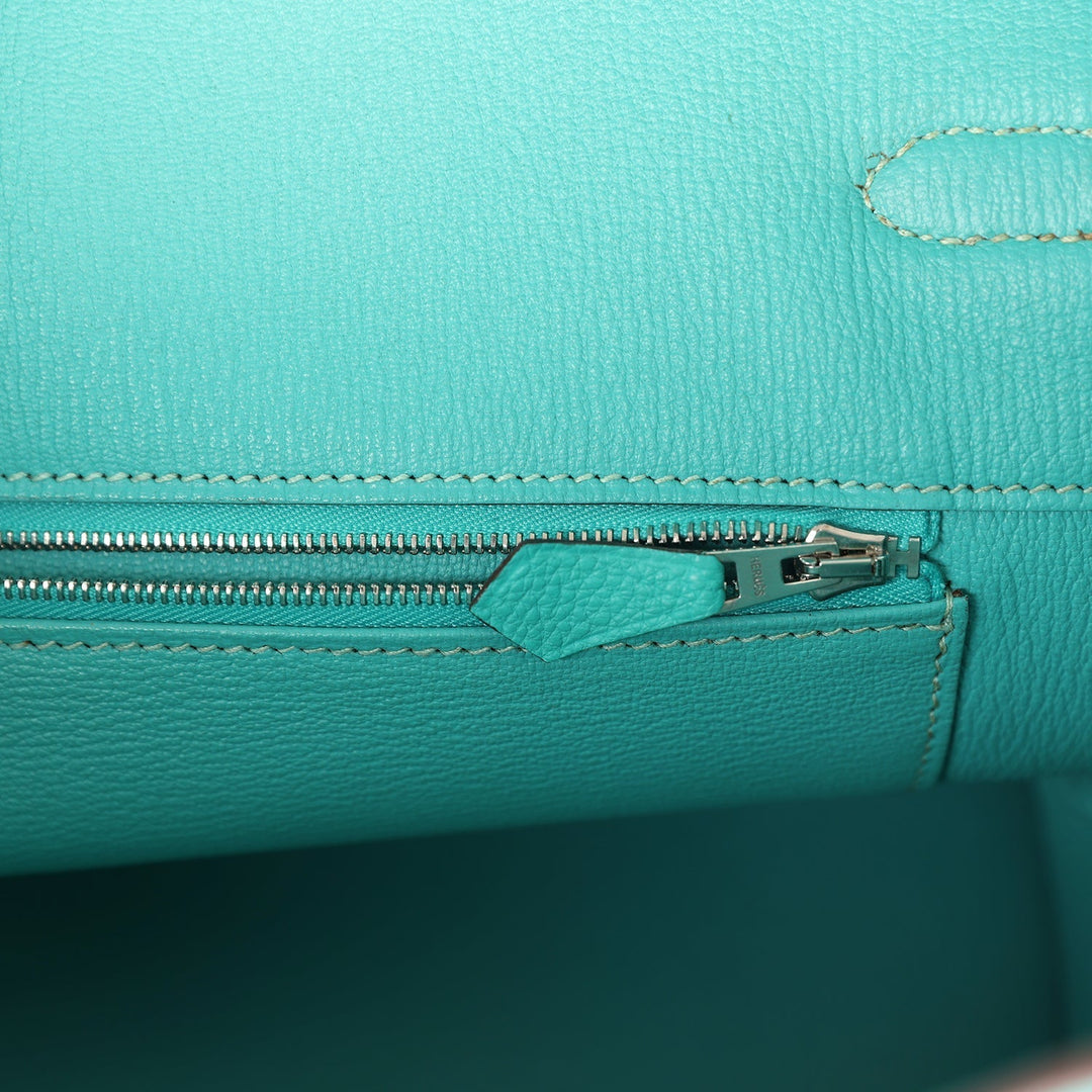 Hermes Birkin 35 Lagon Togo Palladium Hardware