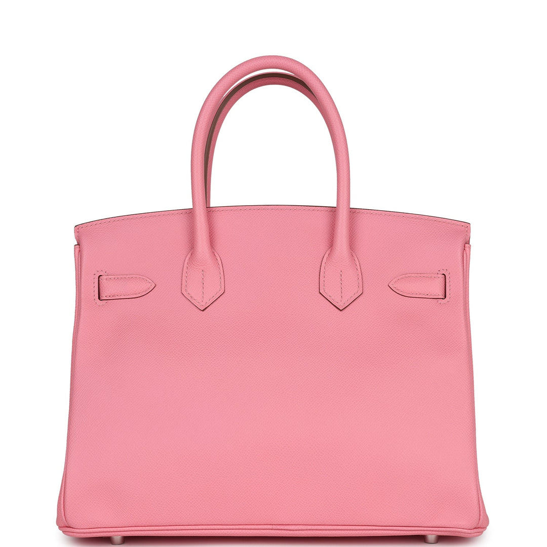 Hermes Birkin 30 Rose Confetti Epsom Palladium Hardware