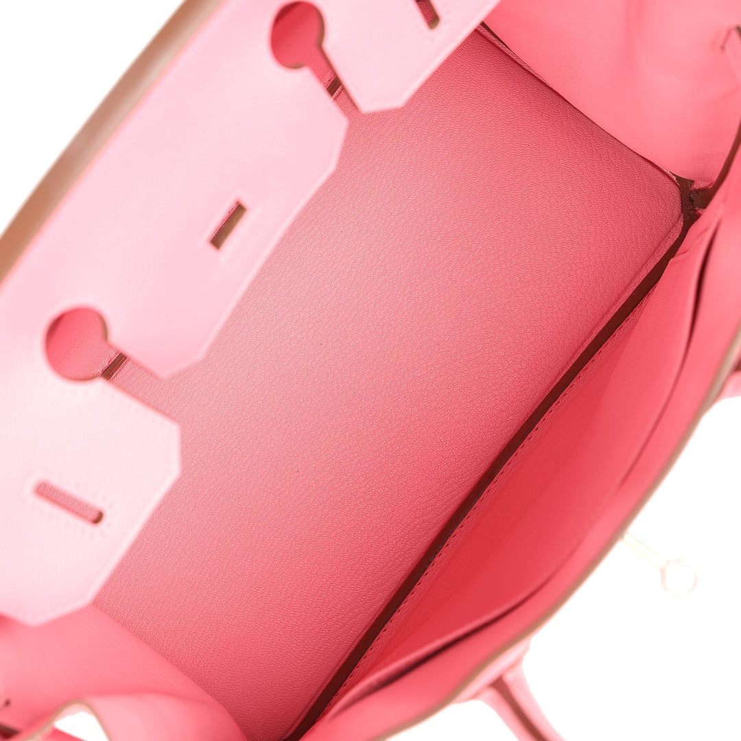 Hermes Birkin 30 Rose Confetti Epsom Palladium Hardware
