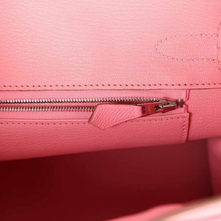 Hermes Birkin 30 Rose Confetti Epsom Palladium Hardware