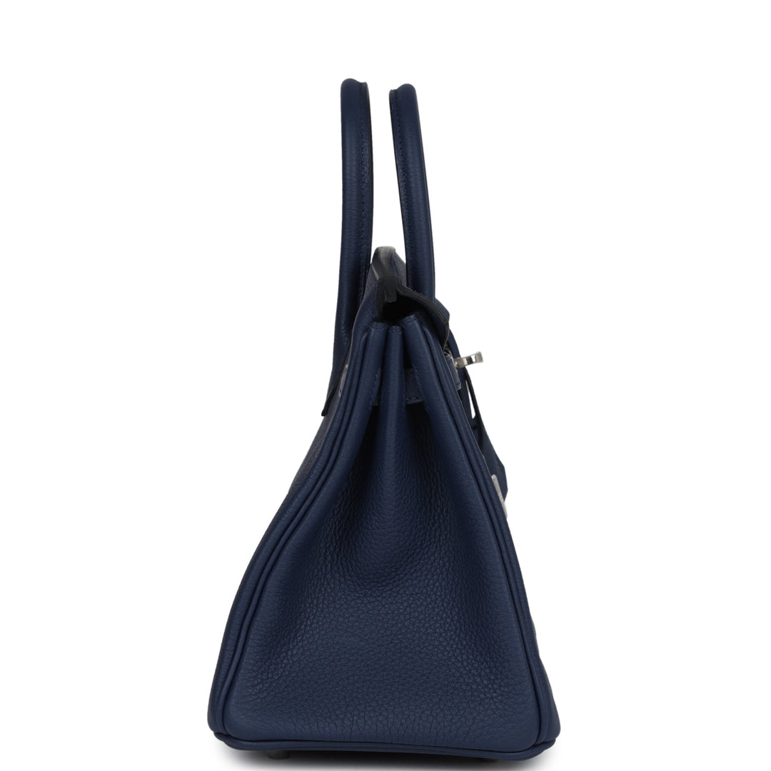 Hermes Birkin 25 Bleu Navy Togo Palladium Hardware