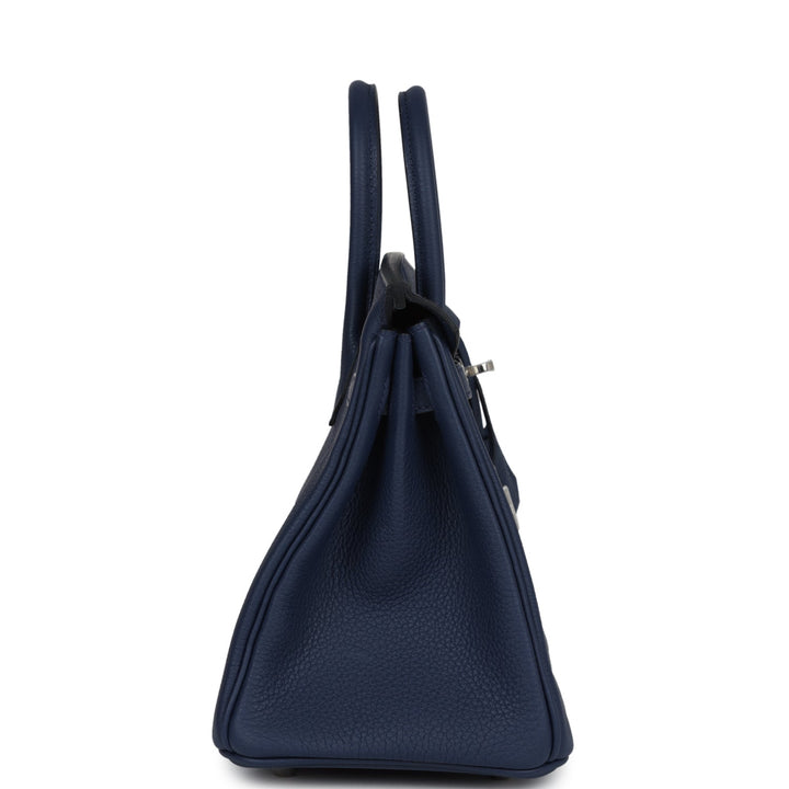 Hermes Birkin 25 Bleu Navy Togo Palladium Hardware