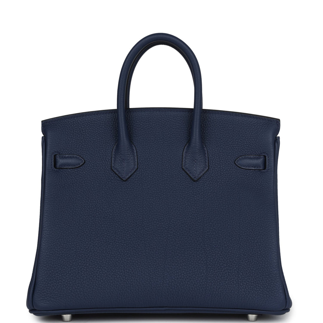 Hermes Birkin 25 Bleu Navy Togo Palladium Hardware