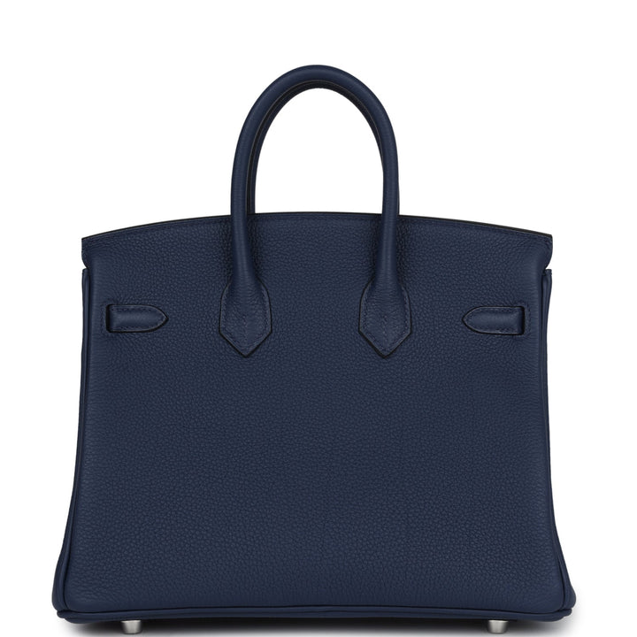 Hermes Birkin 25 Bleu Navy Togo Palladium Hardware