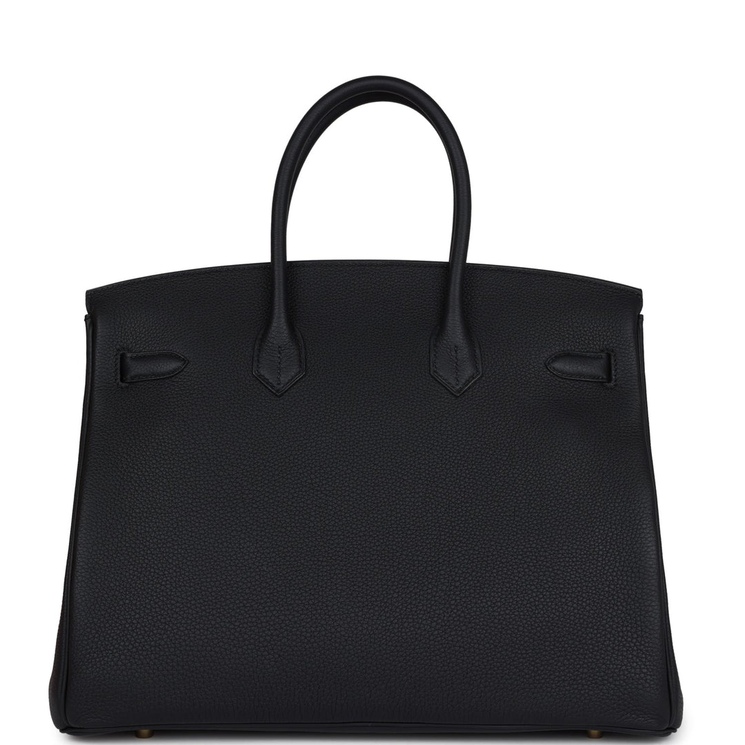 Hermes Birkin 35 Black Togo Gold Hardware