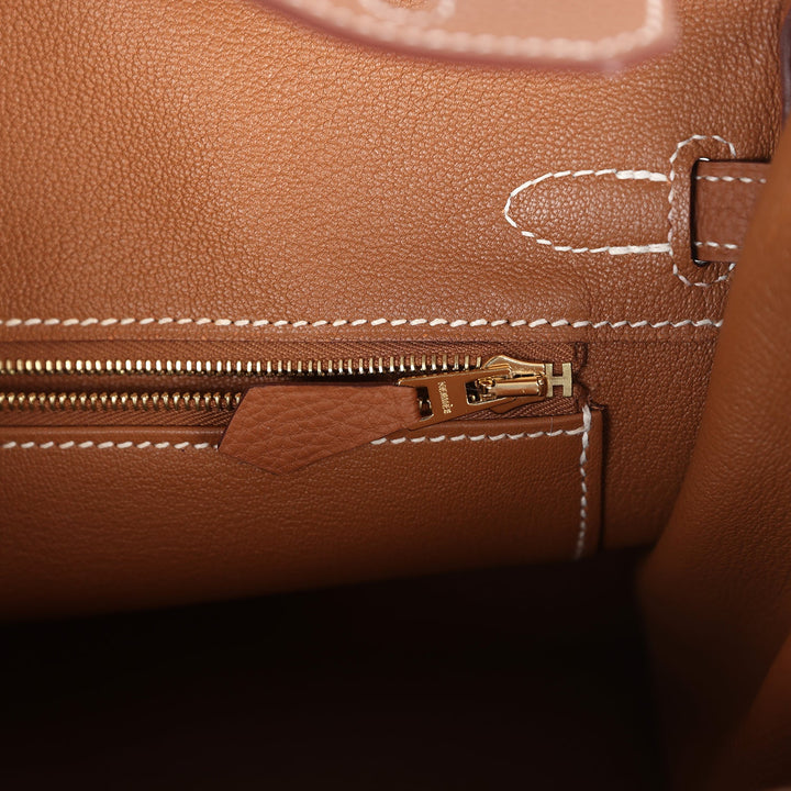 Hermes Birkin 25 Gold Togo Gold Hardware