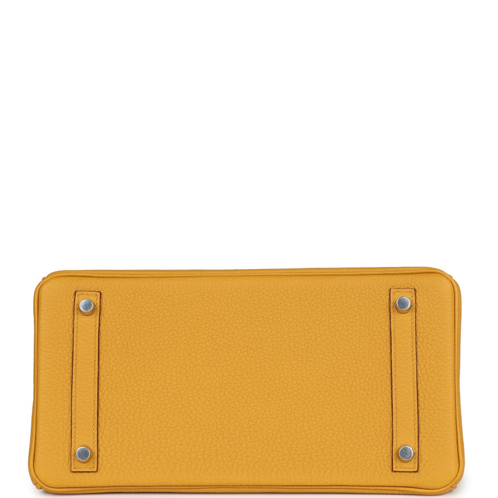 Hermes Birkin 30 Jaune Ambre Togo Palladium Hardware