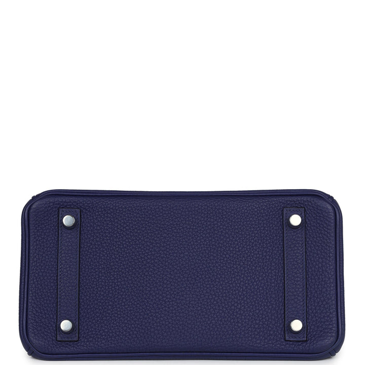 Hermes Birkin 25 Bleu Encre Togo Palladium Hardware