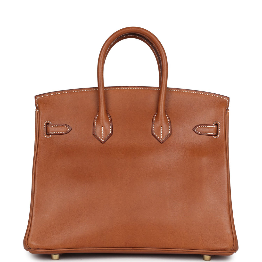 Hermes Birkin 25 Fauve Barenia Gold Hardware