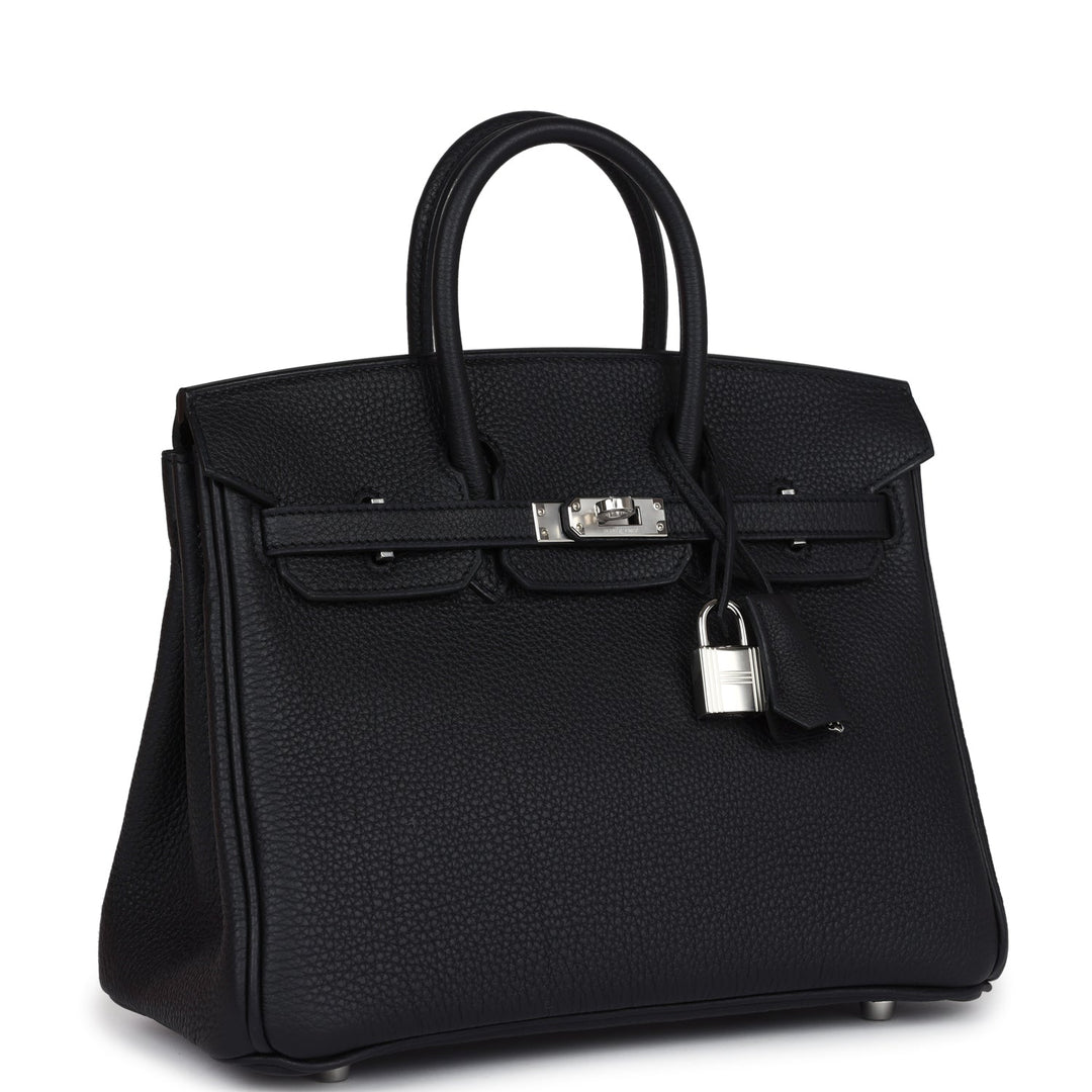 Hermes Birkin 25 Black Togo Palladium Hardware