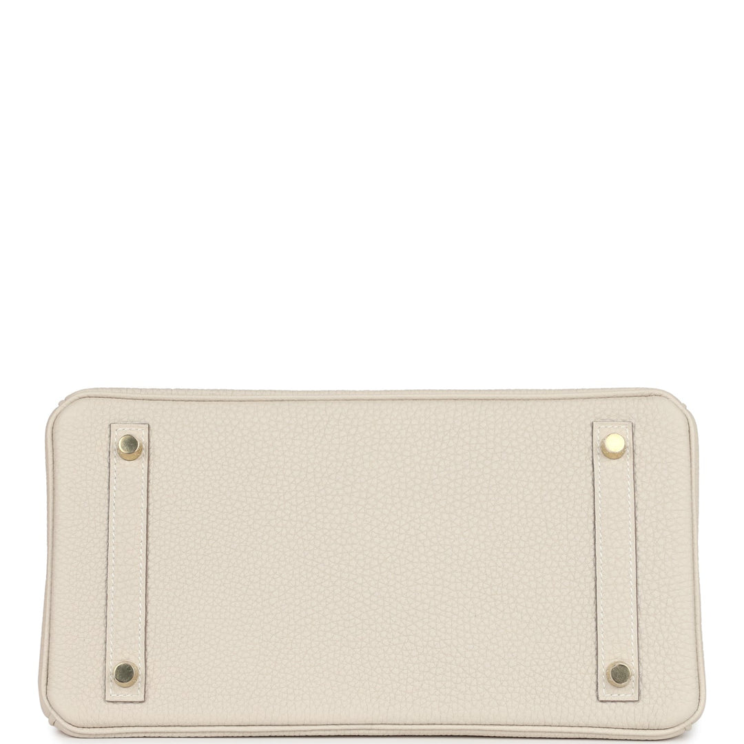 Hermes Birkin 30 Craie Togo Gold Hardware