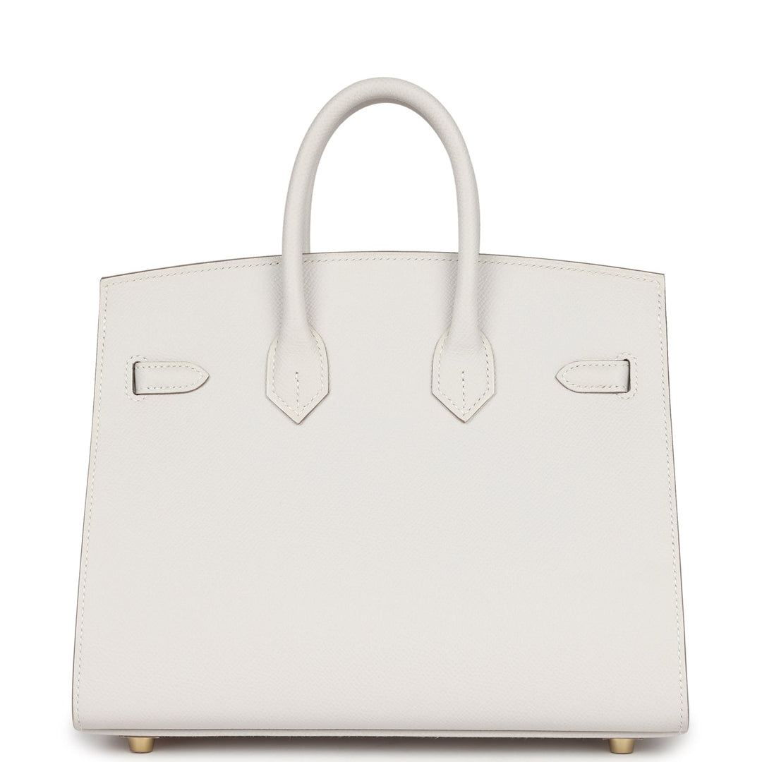 Hermes Birkin Sellier 25 Gris Pale Epsom Gold Hardware