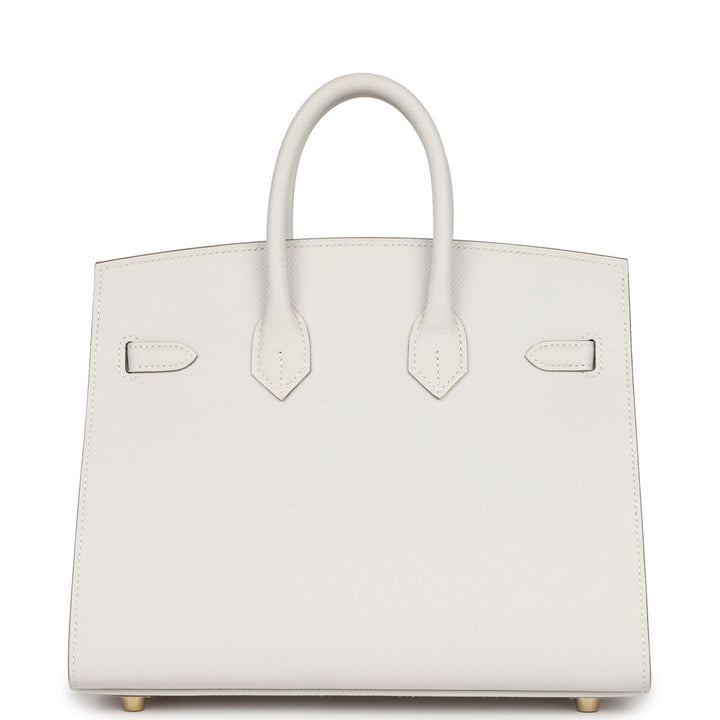 Hermes Birkin Sellier 25 Gris Pale Epsom Gold Hardware