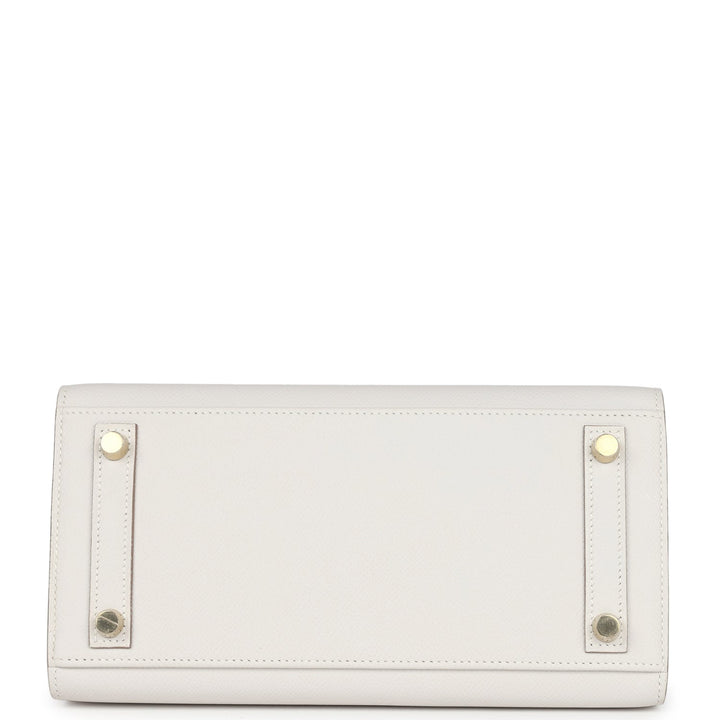 Hermes Birkin Sellier 25 Gris Pale Epsom Gold Hardware
