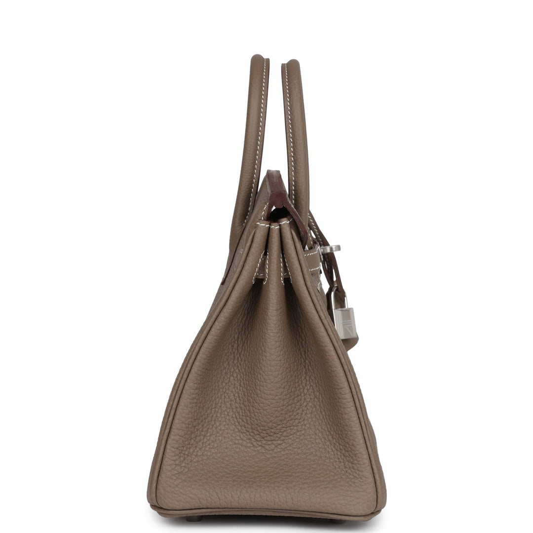 Hermes Birkin 25 Etoupe Togo Palladium Hardware