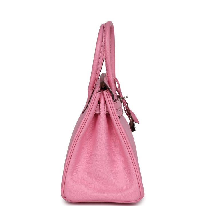 Hermes Birkin 30 Bubblegum Epsom Palladium Hardware