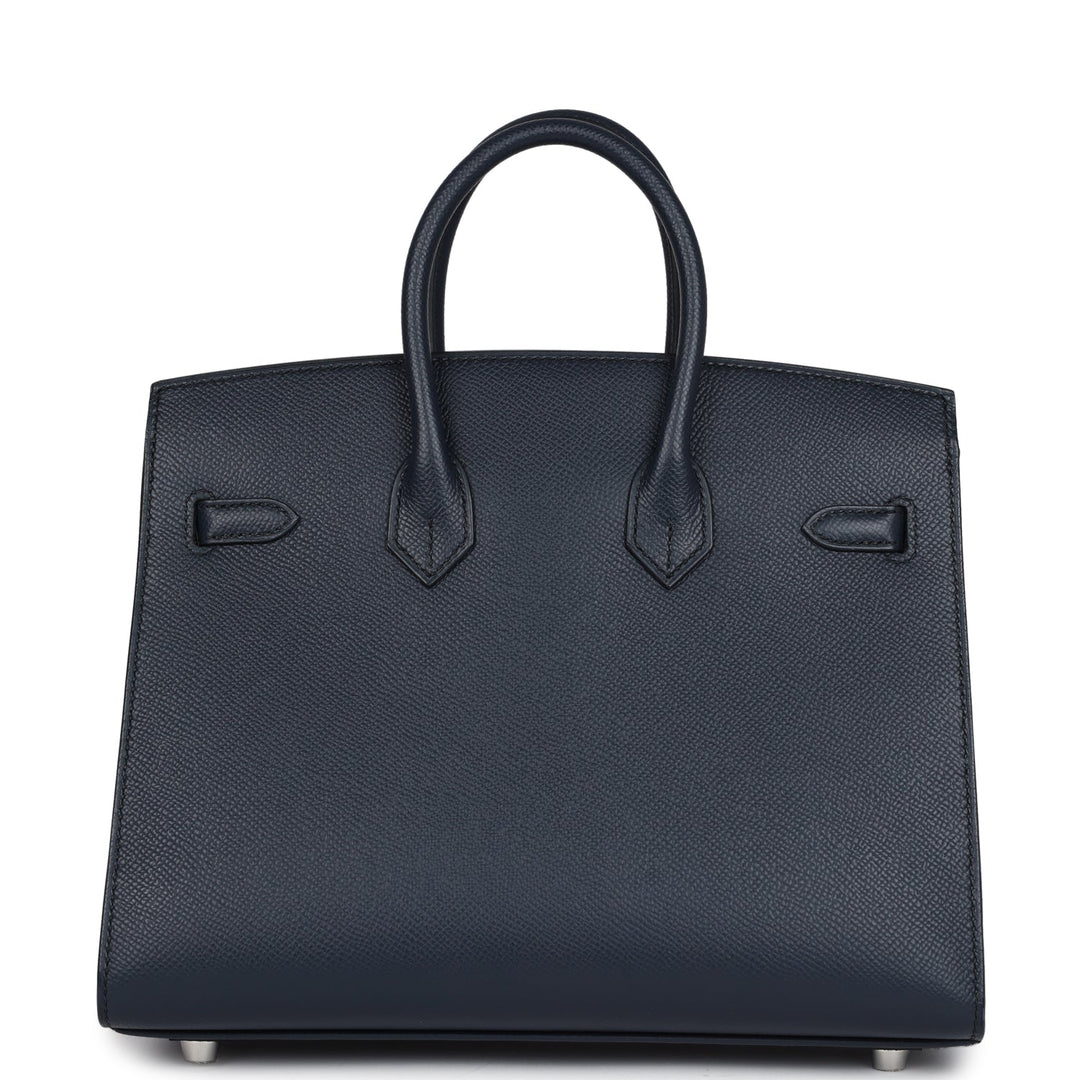 Hermes Birkin 25 Bleu Indigo Epsom Palladium Hardware