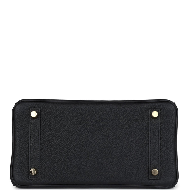 Hermes Birkin 25 Black Togo Gold Hardware