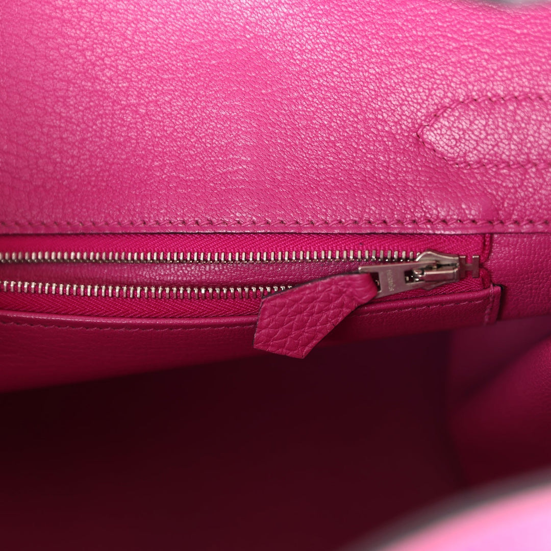 Hermes Birkin 30 Rose Pourpre Togo Palladium Hardware