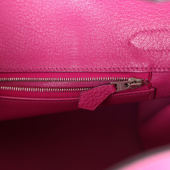 Hermes Birkin 30 Rose Pourpre Togo Palladium Hardware