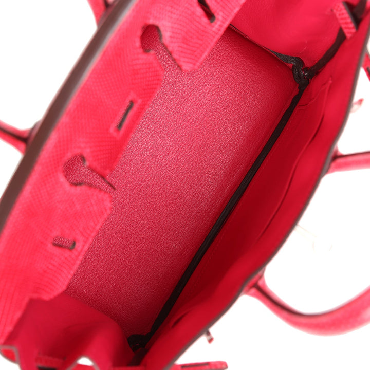 Hermes Birkin 25 Rose Extreme Varanus Niloticus Lizard Palladium Hardware