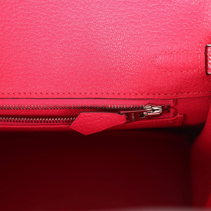 Hermes Birkin 25 Rose Extreme Varanus Niloticus Lizard Palladium Hardware
