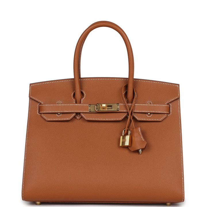 Hermes Birkin Sellier 30 Gold Epsom Gold Hardware