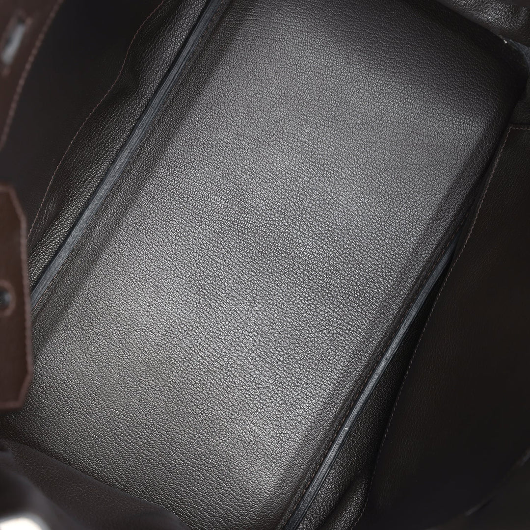 Hermes Birkin 35 Cafe Clemence Palladium Hardware