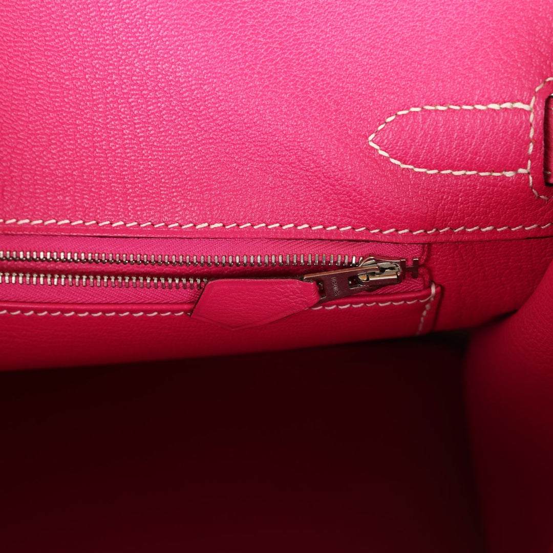 Hermes Special Order (HSS) Birkin 30 Kiwi and Rose Tyrien Epsom Palladium Hardware