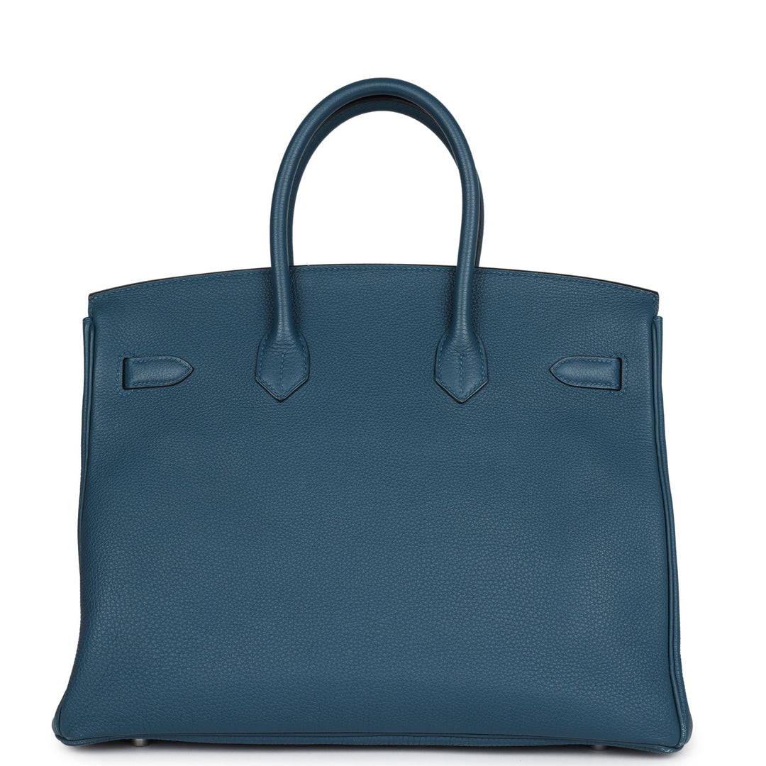 Hermes Birkin 35 Colvert Togo Palladium Hardware