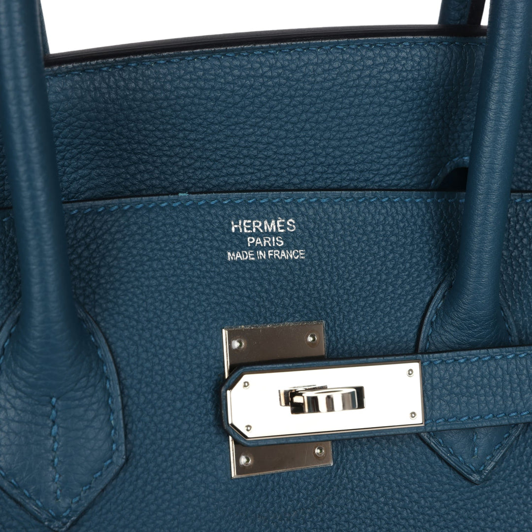 Hermes Birkin 35 Colvert Togo Palladium Hardware