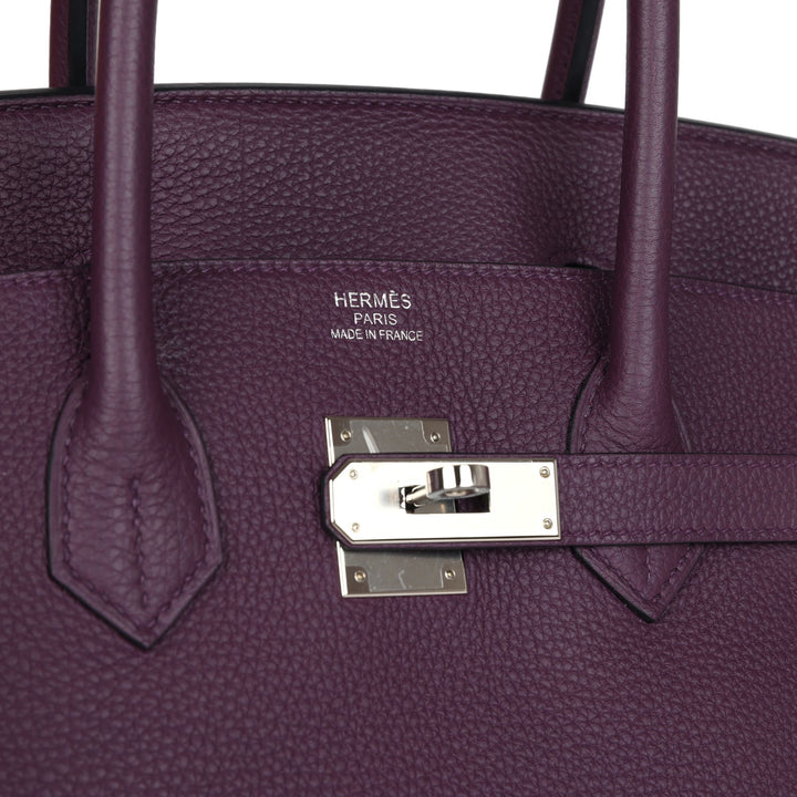 Hermes Birkin 35 Cassis Togo Palladium Hardware
