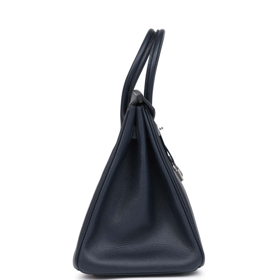 Hermes Birkin 35 Bleu Indigo Vache Trekking Palladium Hardware