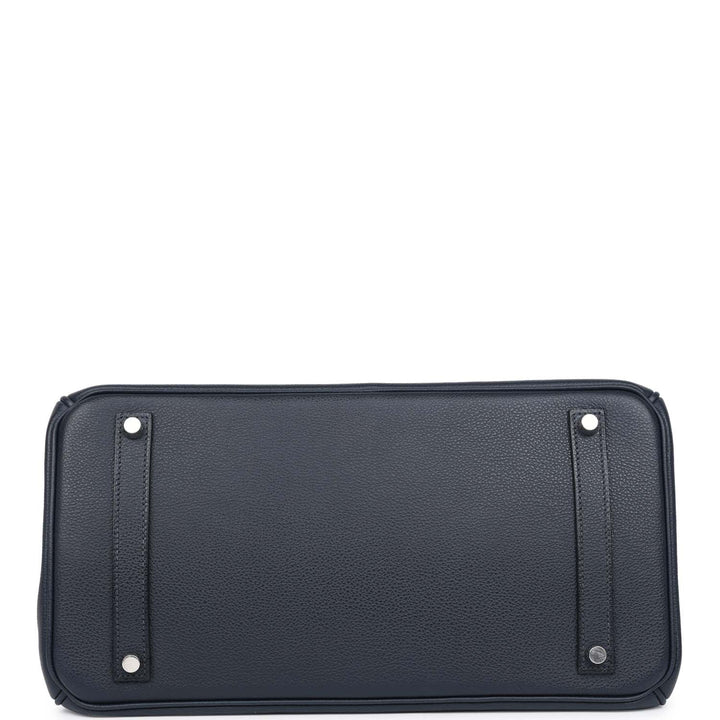 Hermes Birkin 35 Bleu Indigo Vache Trekking Palladium Hardware
