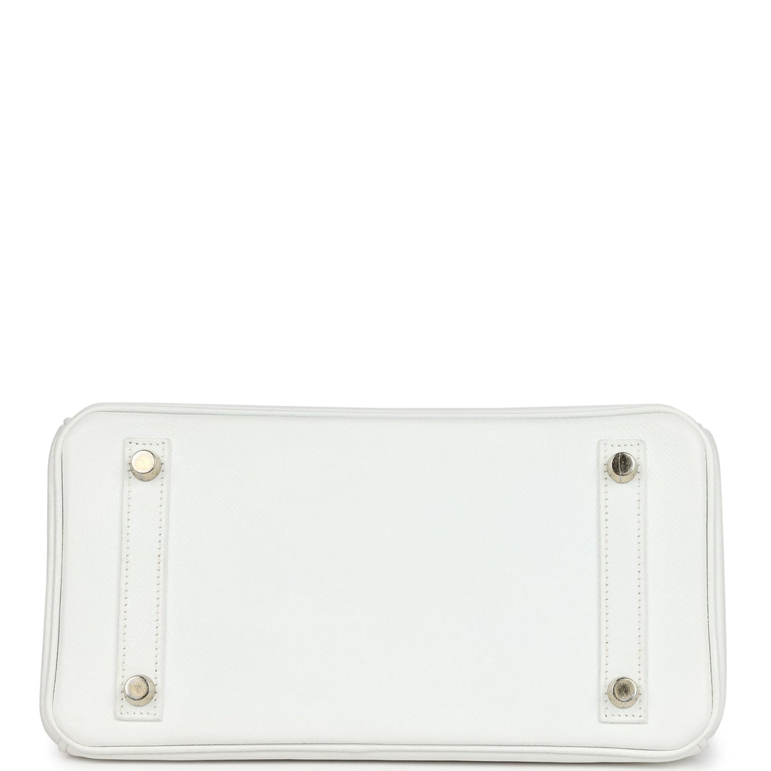 Hermes Birkin 25 White Epsom Gold Hardware