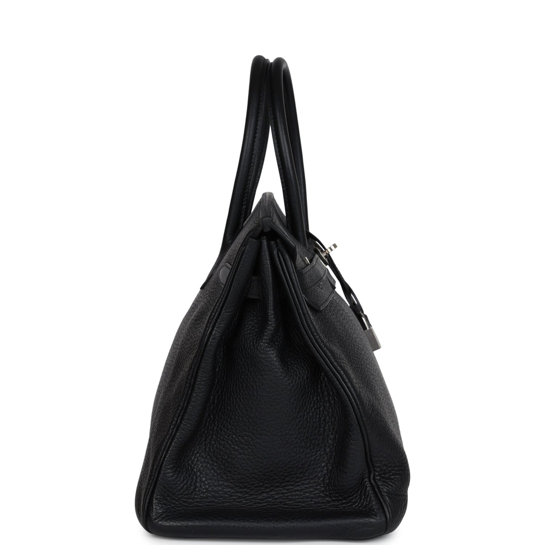 Hermes Birkin 35 Black Clemence Palladium Hardware