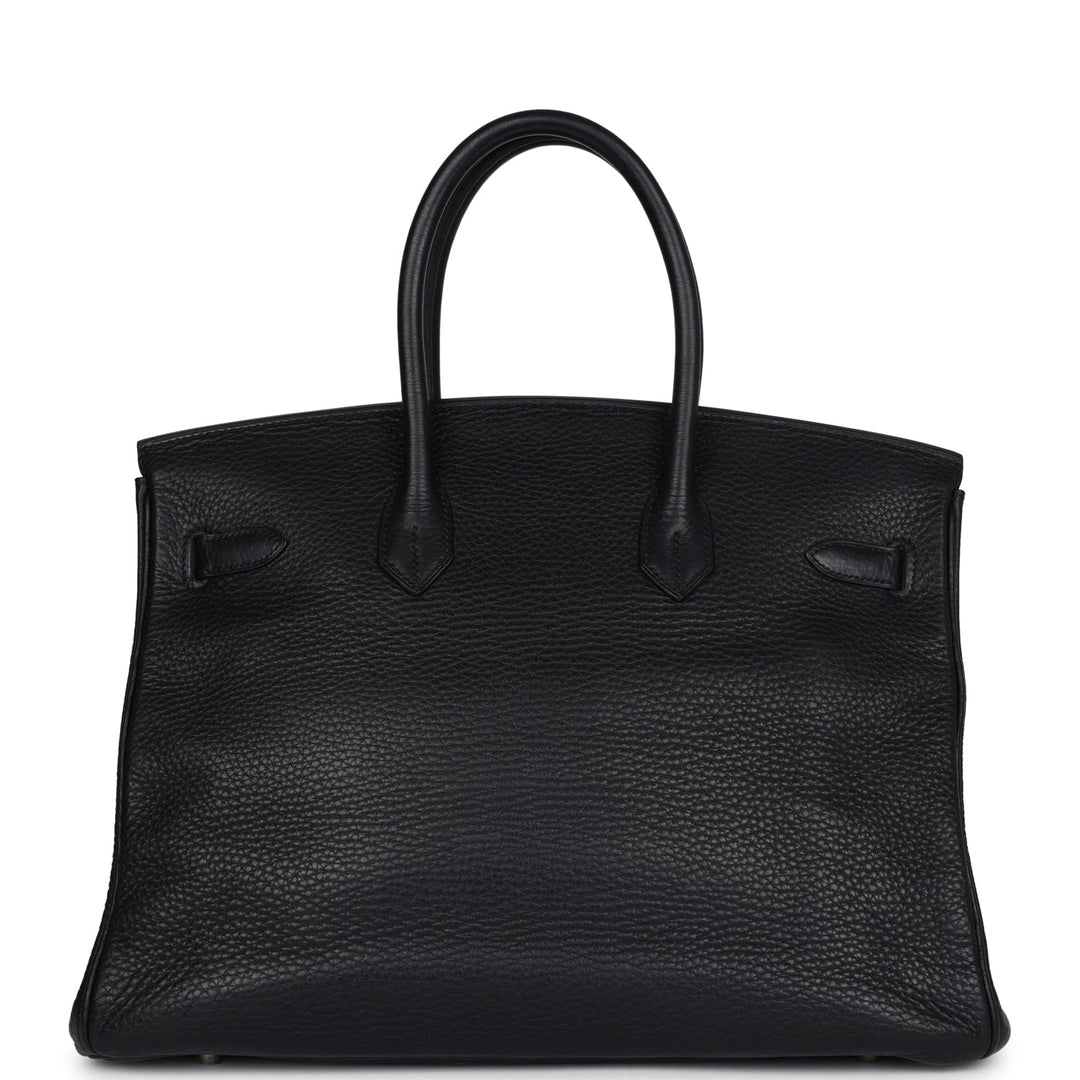 Hermes Birkin 35 Black Clemence Palladium Hardware