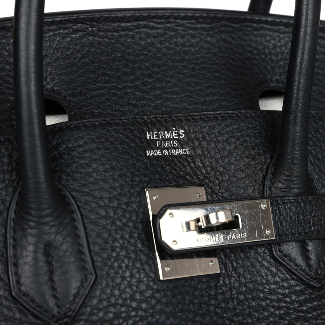 Hermes Birkin 35 Black Clemence Palladium Hardware