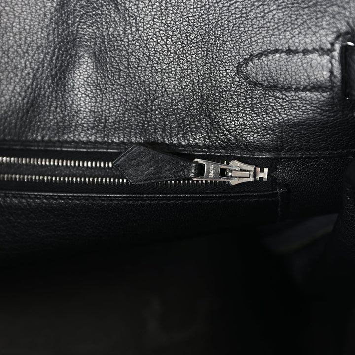 Hermes Birkin 35 Black Clemence Palladium Hardware