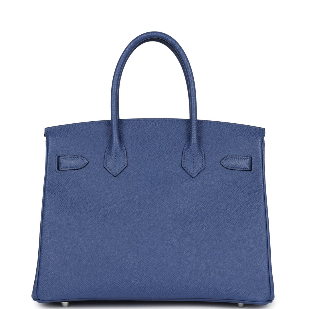 Hermes Birkin 30 Bleu Brighton Epsom Palladium Hardware